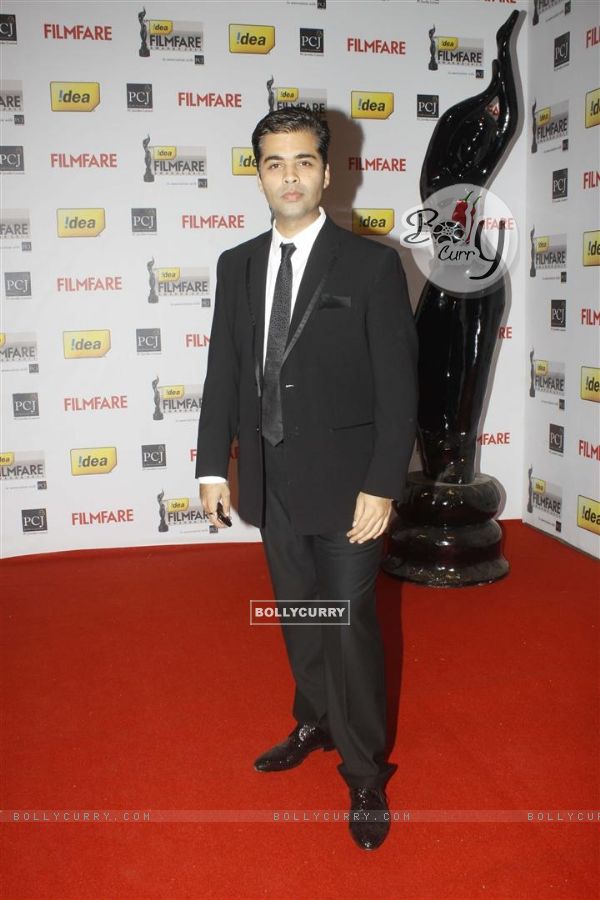 Karan Johar at 57th Idea Filmfare Awards 2011