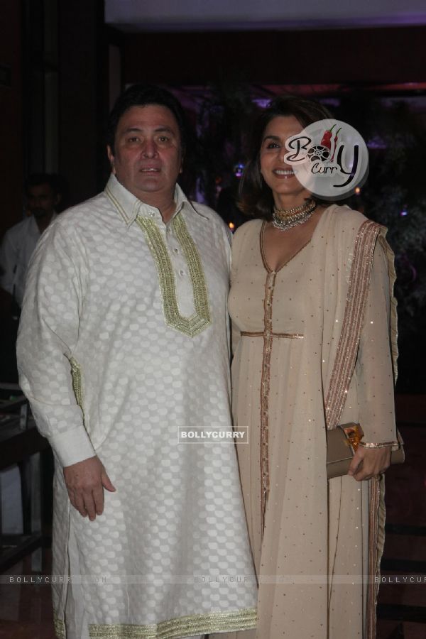 Rishi Kapoor & Neetu Singh at Ritesh & Genelia Sangeet ceremony at Hotel TajLands End in Mumbai