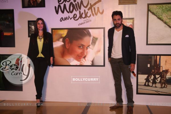 Imran Khan & Kareena Kapoor at Press meet of movie 'Ek Main Aur Ekk Tu' photography exhibition at Cinemax in Mumbai