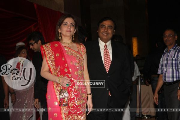 Mukesh & Nita Ambani grace Ritesh Deshmukh & Genelia Dsouza wedding reception in Mumbai