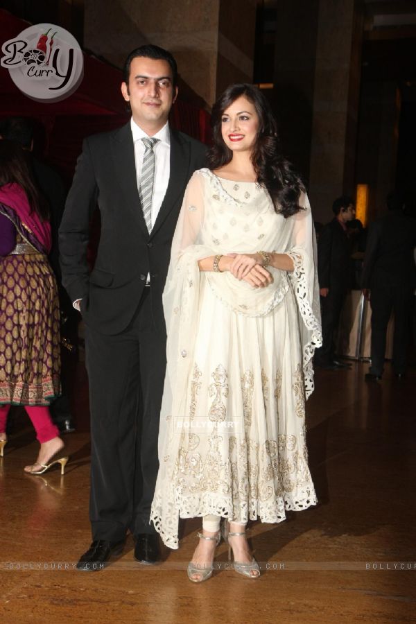 Dia Mirza grace Ritesh Deshmukh & Genelia Dsouza wedding reception in Mumbai