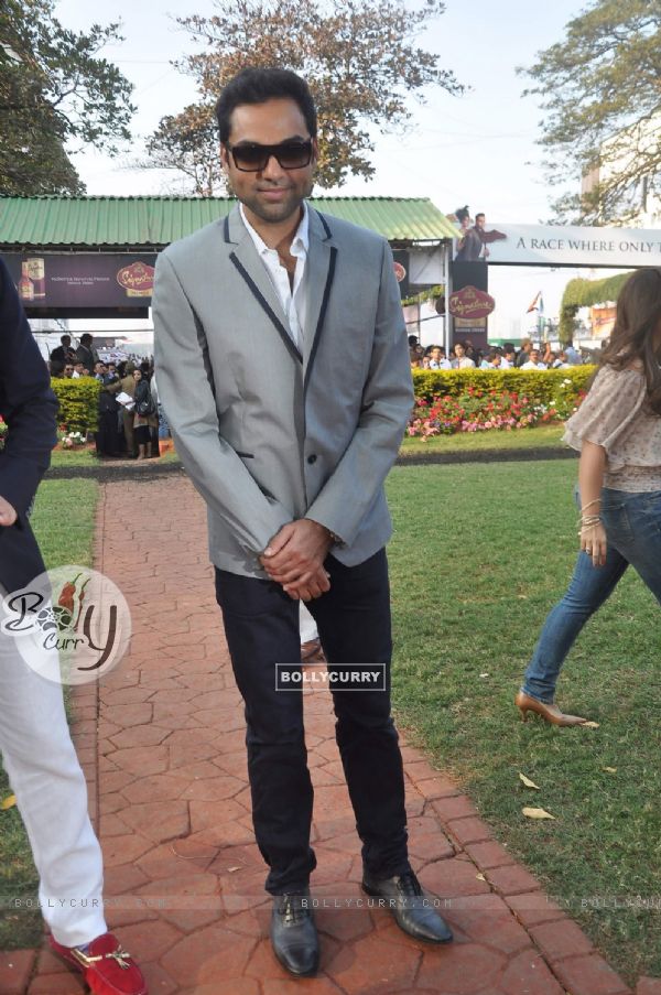 Abhay Deol at Mcdowell Signature Derby day 1 in RWITC on 5th Feb 2012