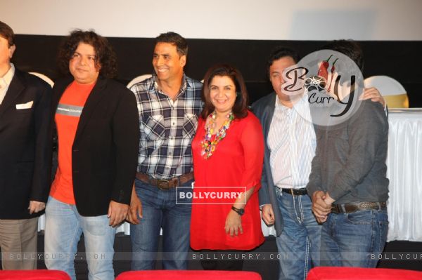 Sajid, Farah, Akshay, & Rishi Kapoor at First look launch of 'Housefull 2'