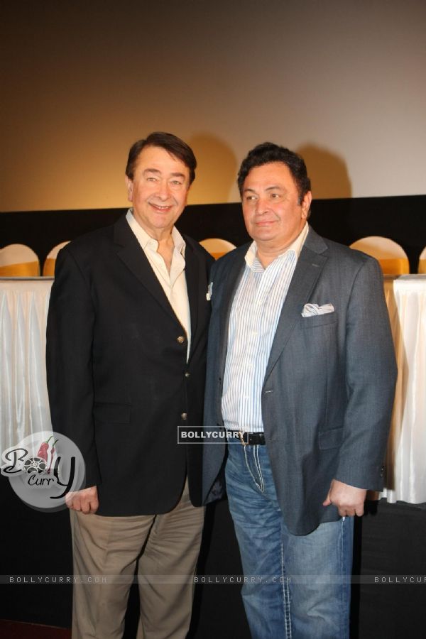 Randhir & Rishi Kapoor at First look launch of 'Housefull 2'