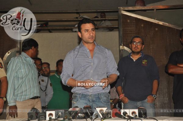 Saif Ali Khan holds a press conference on the issue of his arrest