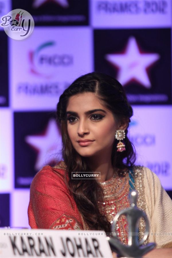 Sonam Kapoor at the inaugural session of FICCI Frames 2012