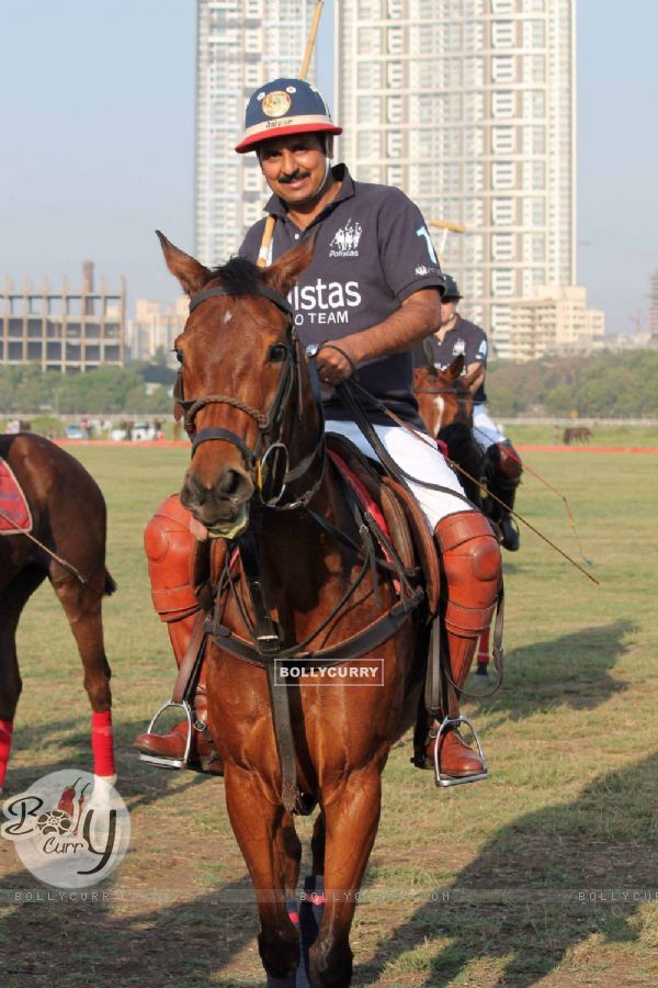 Maharaja of Jaipur Narendra Singh at 3rd Asia Polo match at RWITC. .