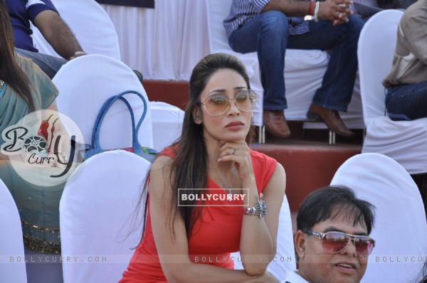 Neha Dhupia and Sofia Hayat at the 3rd Asia Cup Polo Match between India vs England in Mumbai