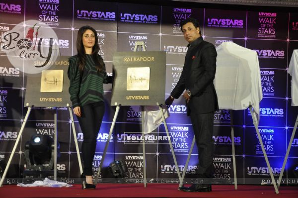 Kareena Kapoor and Madhur Bhandarkar unveil UTV Stars "Walk of the Stars"