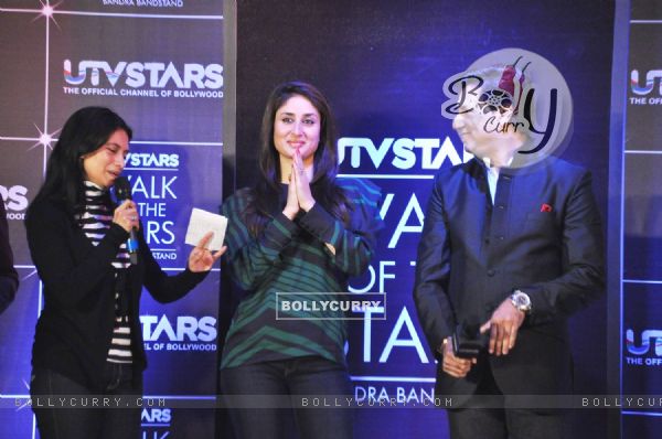 Kareena, Randhir and Madhur unveil UTVSTARS' 'Walk Of The Stars'