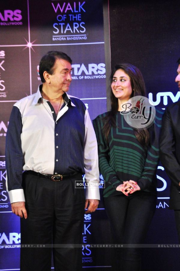 Kareena, Randhir and Madhur unveil UTVSTARS' 'Walk Of The Stars'