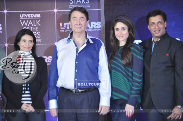 Kareena, Randhir and Madhur unveil UTVSTARS' 'Walk Of The Stars'