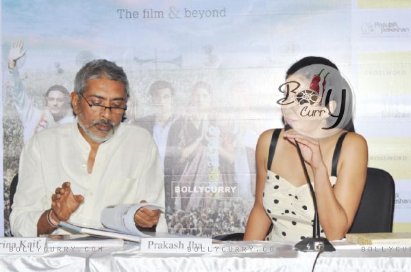 Katrina Kaif & Prakash Jha at the launch of the book Rajneeti The Film & Beyond