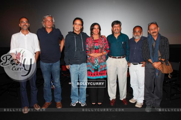 Shabana Azmi, Sudhir Mishra, Vidhu Vinod Chopra, Amol Palekar at film KHAMOSH special show at PVR Cinemas in Mumbai
