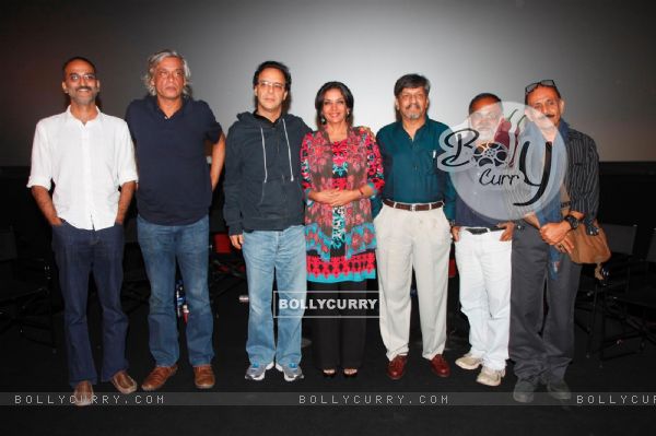 Shabana Azmi, Sudhir Mishra, Vidhu Vinod Chopra, Amol Palekar at film KHAMOSH special show at PVR Cinemas in Mumbai