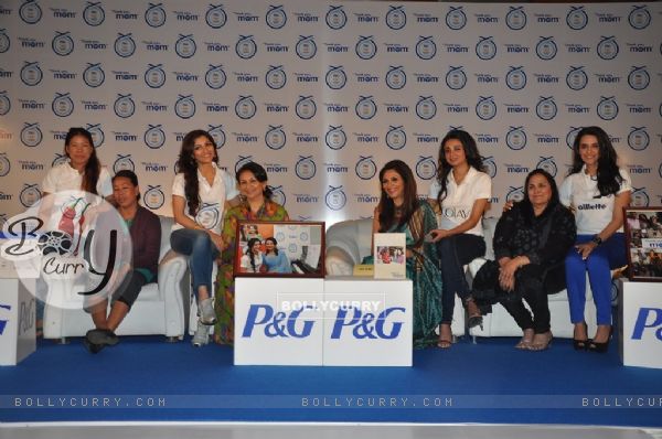 Neha Dhupia, Ira Dubey, Soha Ali Khan and Mary Kom at Launch of P&G's 'Thank You Mom'
