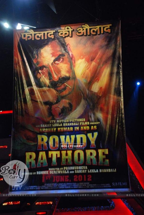 Akshay Kumar promotes Rowdy Rathore on Dance India Dance Season 3 sets at Famous Studios in Mahalaxmi, Mumbai