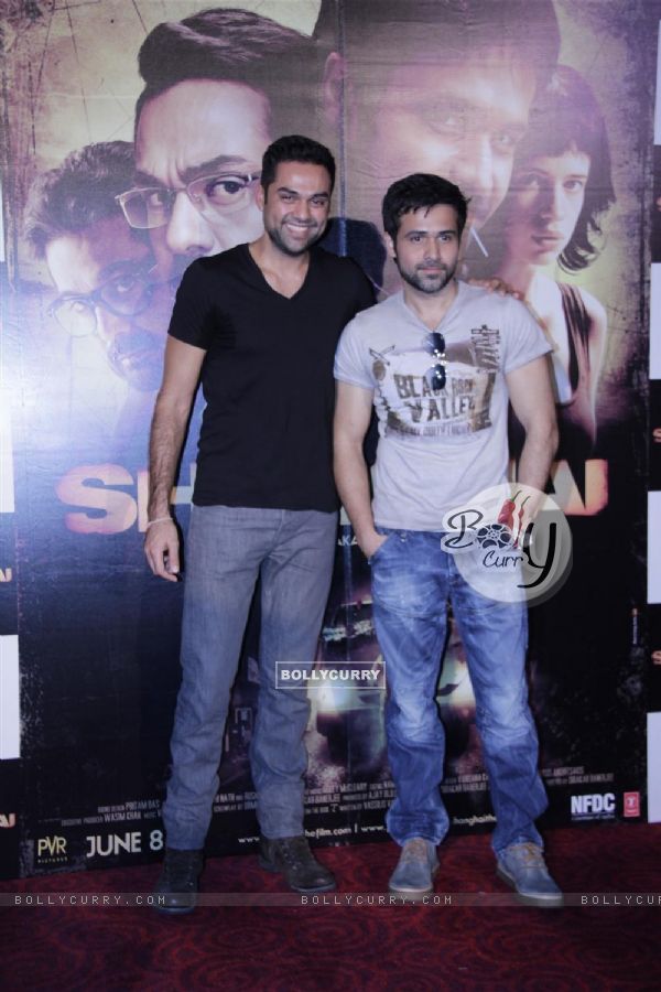 Abhay Deol and Emraan Hashmi at First look launch of 'Shanghai' (193133)