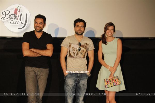 Abhay Deol, Kalki Koechlin and Emraan Hashmi at First look launch of 'Shanghai'