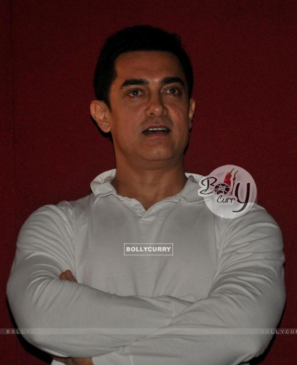 Aamir Khan during his first Television Reality Show unveiled with the song of Satyamev Jayate