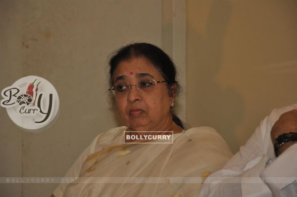 Respected legendary Bollywood playback singer Lata Mangeshkar during a Press Conference to announce the Award function of her father's 'Deenanath Mangeshkar Puraskar Awards' at her residence, in Mumbai