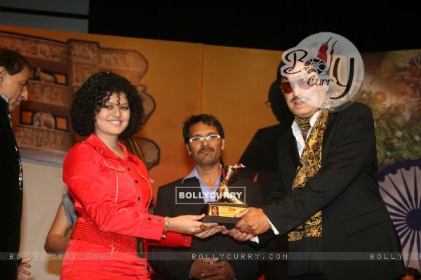 Sanjay Khan and Palak at Dadasaheb Ambedkar Awards
