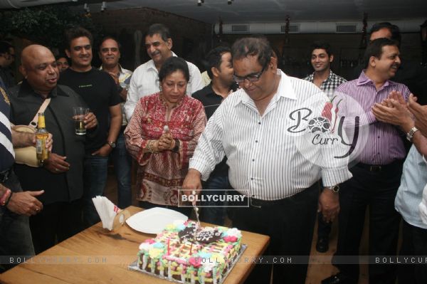 Satish Kaushik celebrated his birthday with friends at Wild Wild West in Andheri, Mumbai