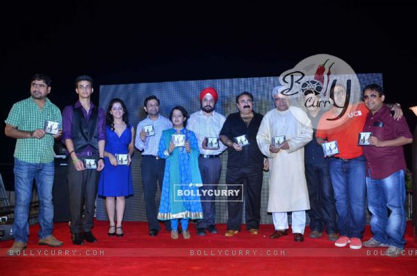 Javed Akhtar at the music launch of film 'Yeh Khula Aasmaan' at Ramada. .