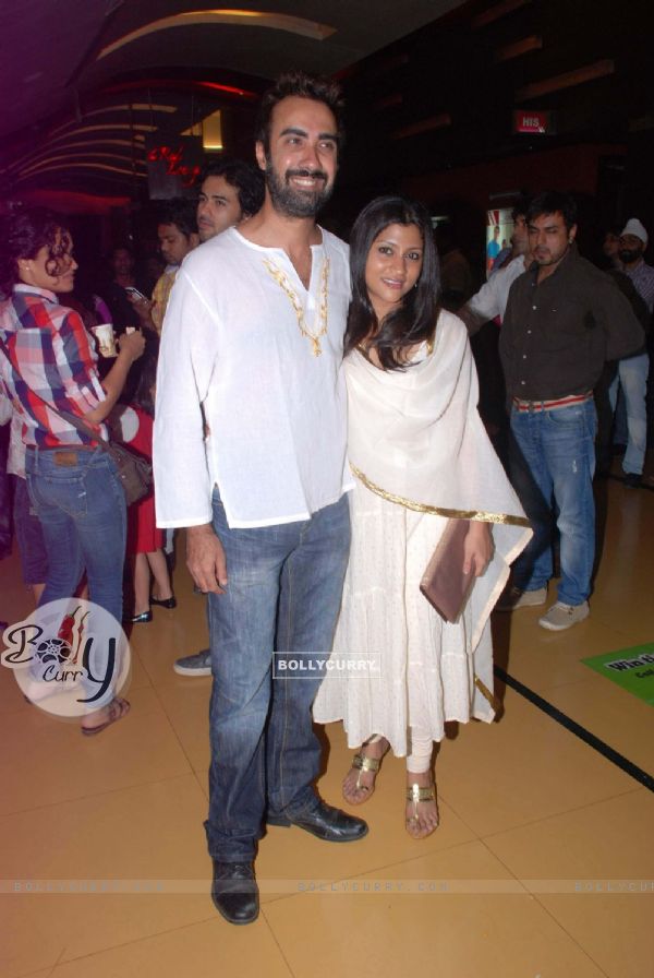 Ranvir Shorey and Konkona Sen Sharma at 'Life Ki Toh Lag Gayi' premiere at Cinemax