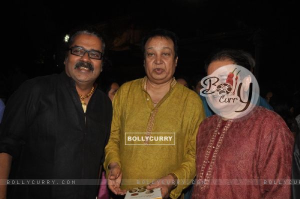 Anup Jalota, Bhupinder Singh & Hariharan at Launch of Bhupinder-Mitali Singh-Gulzar's album 'Aksar'
