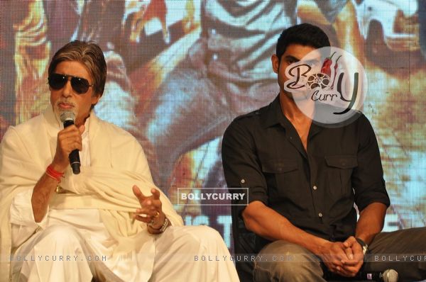 Amitabh Bachchan and Rana Daggubati at 'Department' film press meet