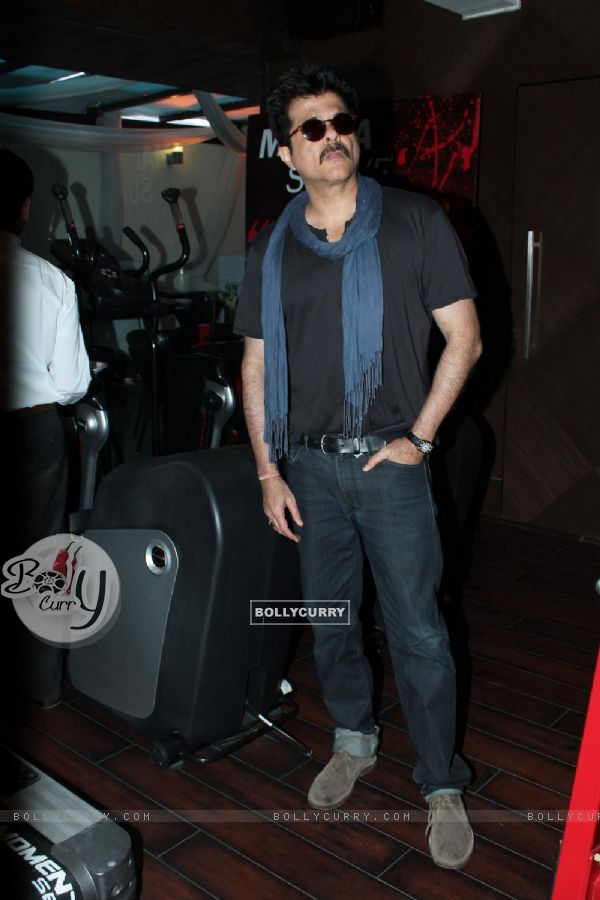 Actor Anil Kapoor poses at the inauguration of Sanjeev Chaddha's Red Gym