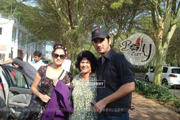 Sushant Singh Rajput and Ankita Lokhande With A Fan In South Africa