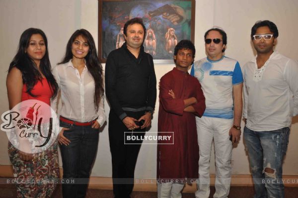 Cast promoting upcoming film BANDOOK at a Painting Exhibition (197133)