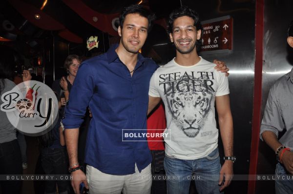 Angad Bedi and Rajneesh Duggal at Premiere of movie 'The Forest'