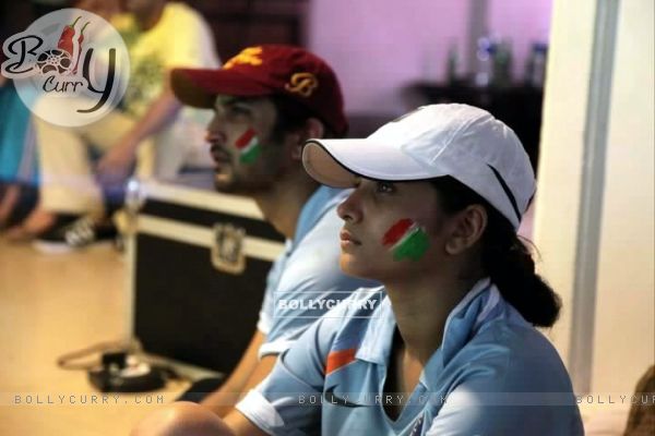 Sushant Singh Rajput and Ankita Lokhande Watching India Vs Srilanka Match