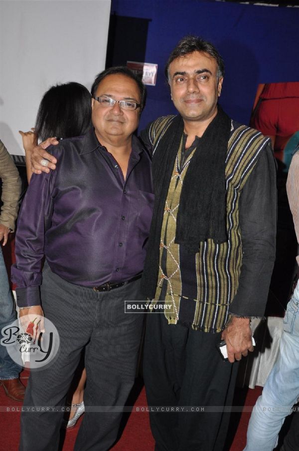 Rakesh Bedi and Rajit Kapoor at Mahurat of movie Delhi Eye at Filmistan Studios