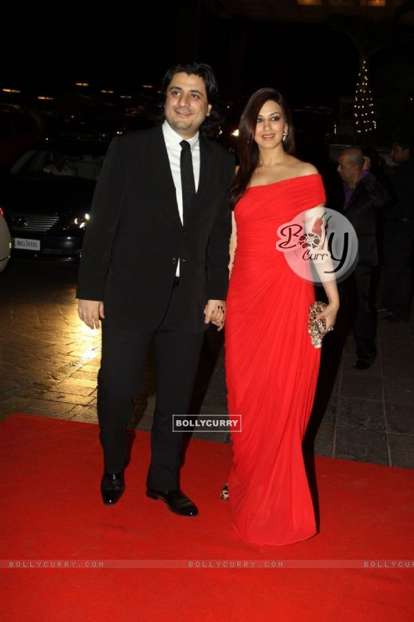 Goldie Behl with wife Sonali Bendre at Karan Johar's 40th Birthday Party