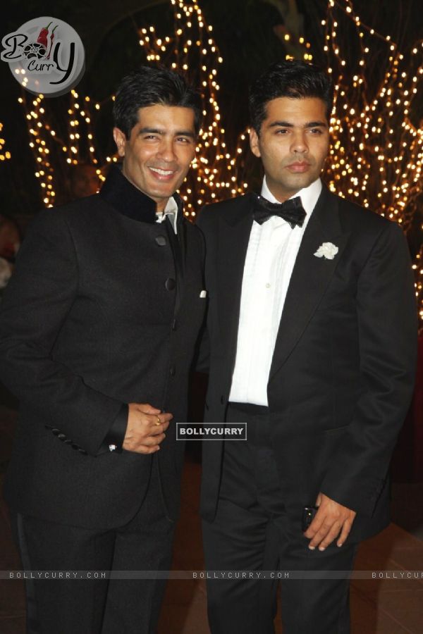 Manish Malhotra with Karan Johar at his 40th Birthday Party
