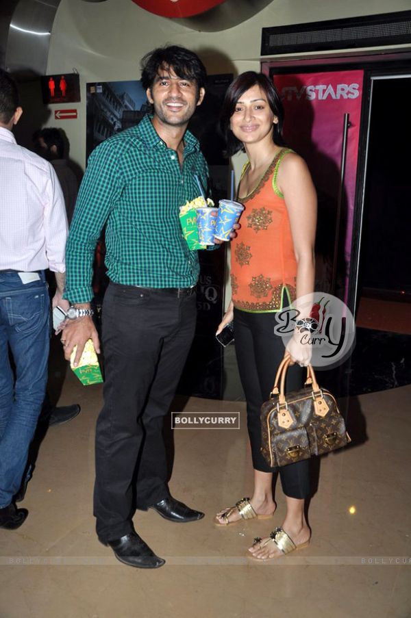 Hiten and Gauri at Dangerous Ishq Premiere PVR