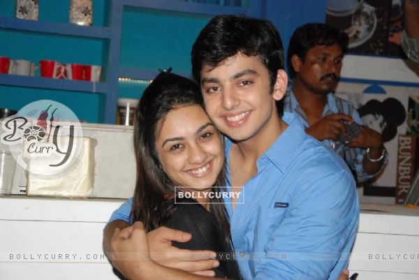 Himansh & Abigail on the sets of Humse Hai Life
