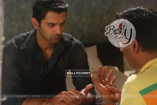 Barun Sobti during a shot