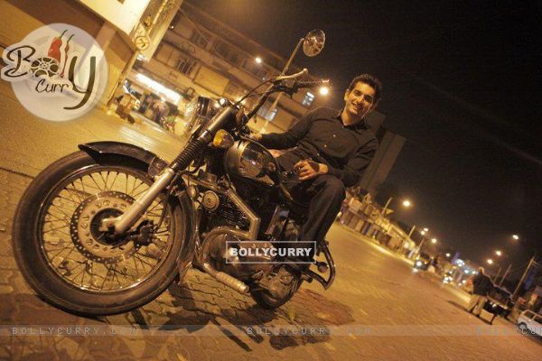 Siddhant Karnick on bike