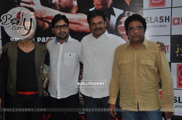 Yashpal Sharma, Abhishek Anand, Akhilendra Mishra and Zakir Hussain at Premiere of film Chakradhaar (203632)