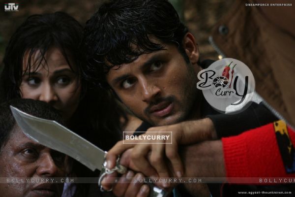 A still scene from the movie Agyaat