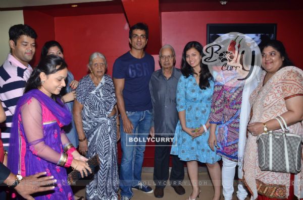 Bollywood actor Sonu Sood at the screening of the film 'Maximum' at PVR, Mumbai. .