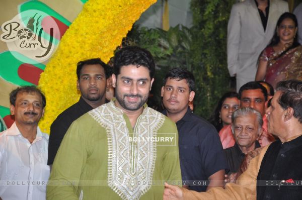 Abhishek Bachchan at Esha Deol and Bharat Takhtani wedding ceremony