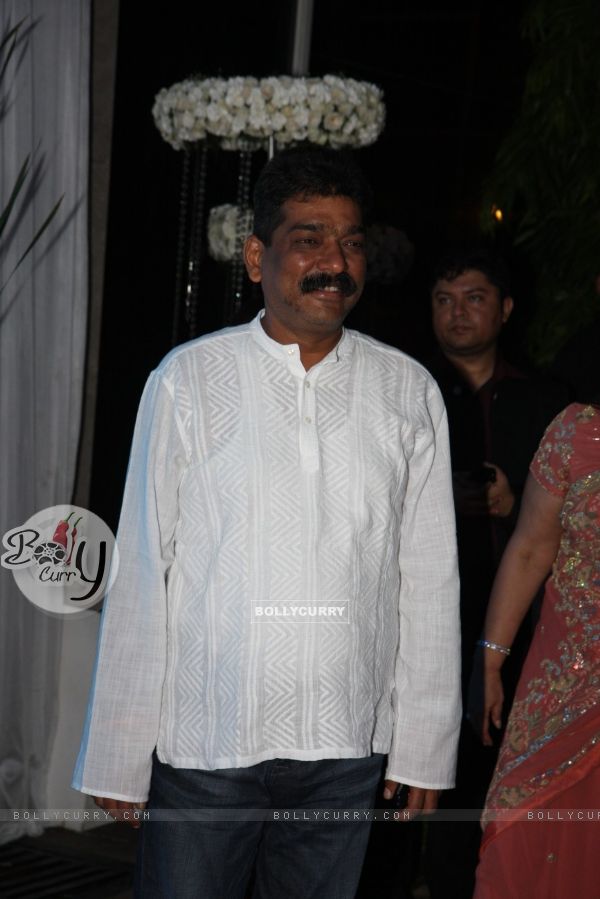 Nitin Chandrakant Desai at Esha Deol's Wedding Reception