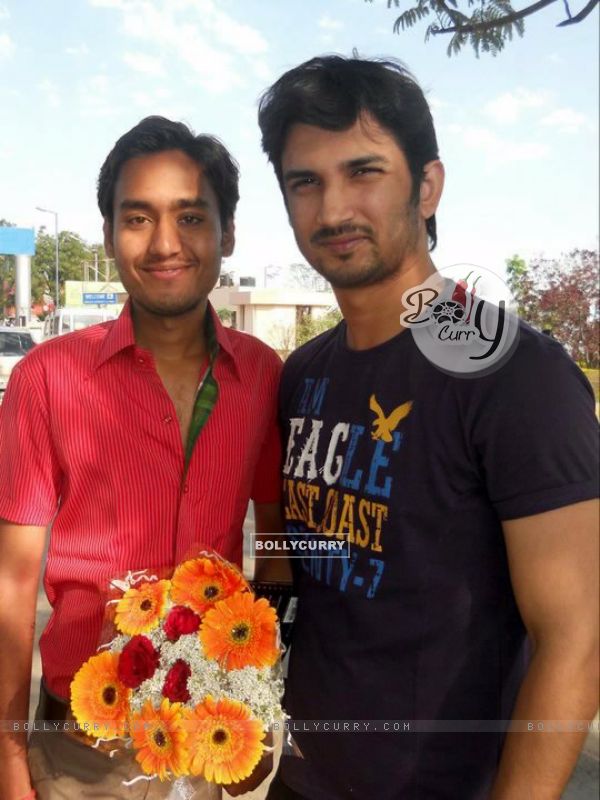 Sushant Singh Rajput With A Fan At Some Event