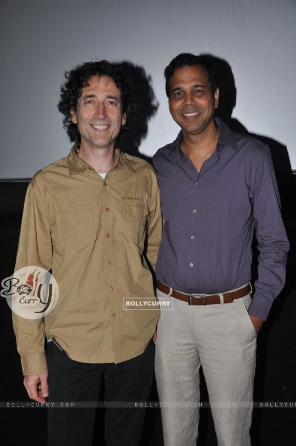 Rajan Khosa and Sandesh Shandilya at the launch of CFSI's film Gattu (211555)
